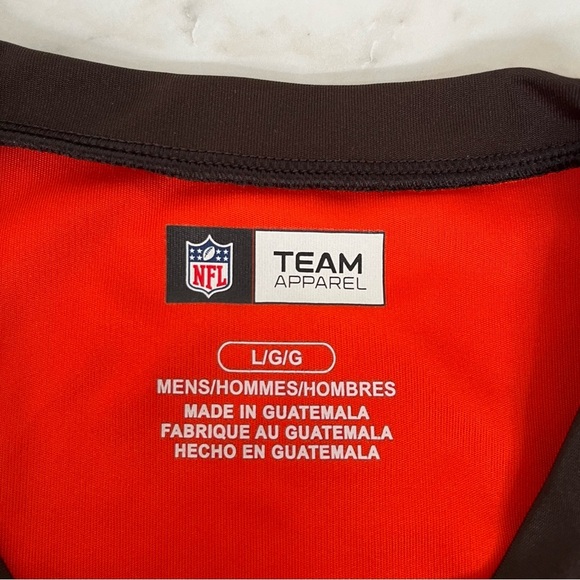 NFL Cleveland Browns Shirt Men’s Large Logo Graphic‎ T Team Apparel Stretch - Picture 6 of 7